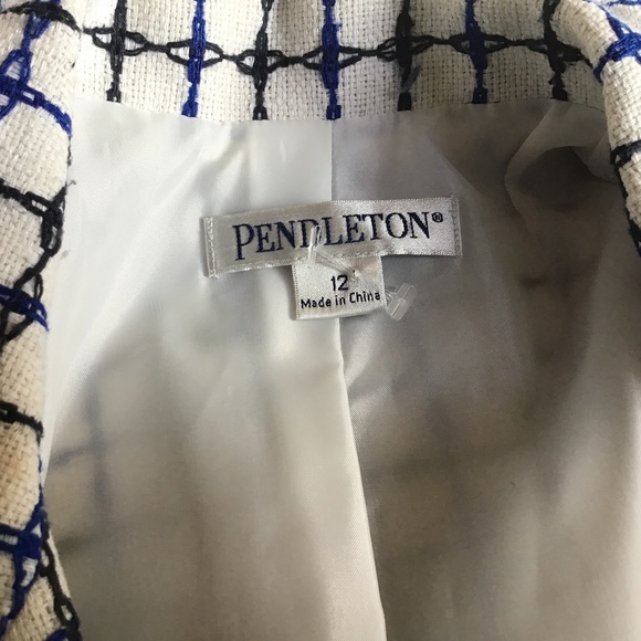 Pendleton silk and cotton light weight blazer 12 - Picture 4 of 4
